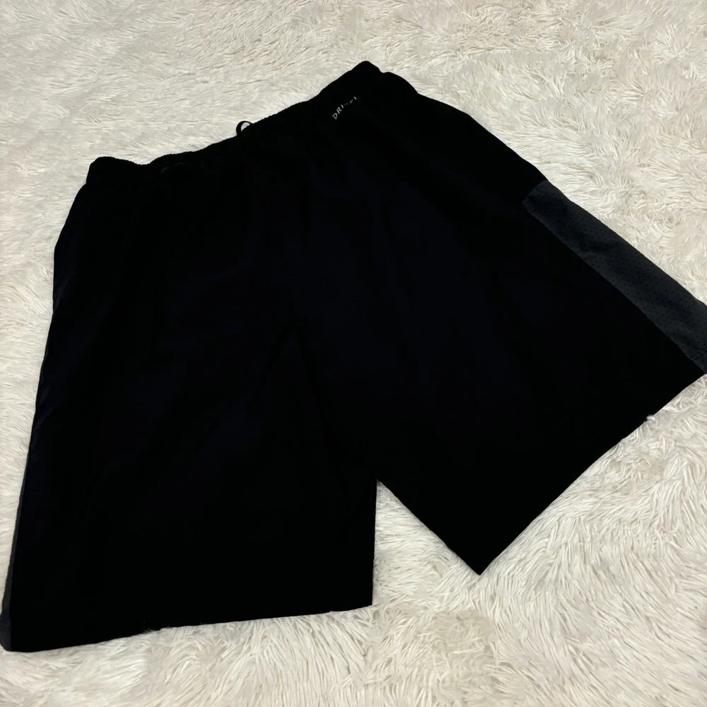 Nike Flex Challenger Running Shorts AH8151-010 Black Grey Size Large